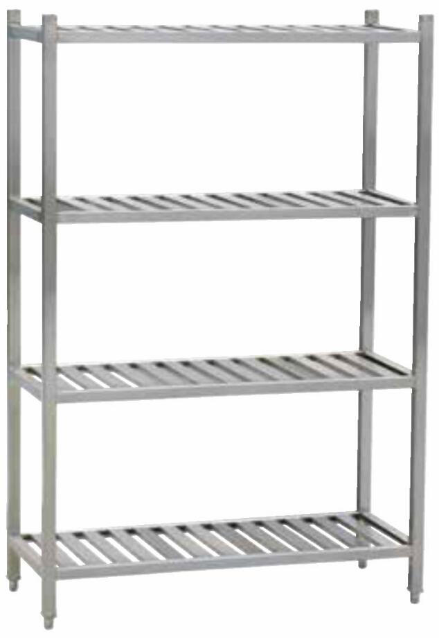 四层条式货架