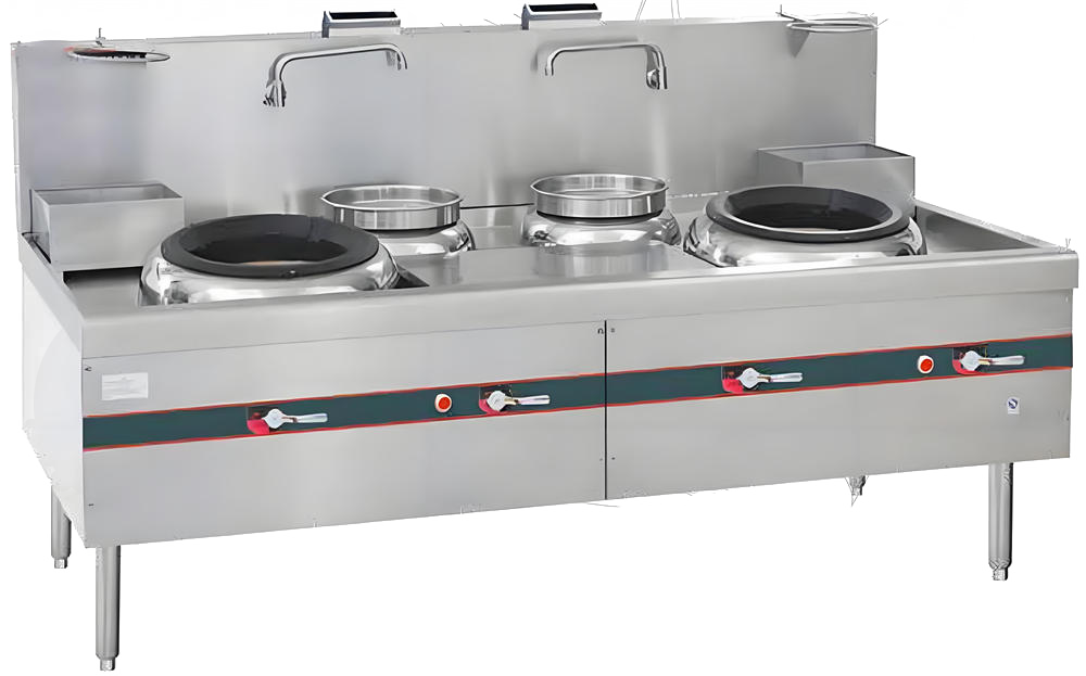 环保型双头双尾小炒炉